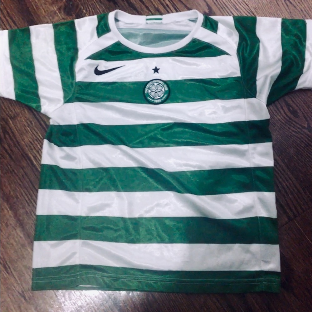 Boys Striped Soccer Shirt Striped Nike Sz 5